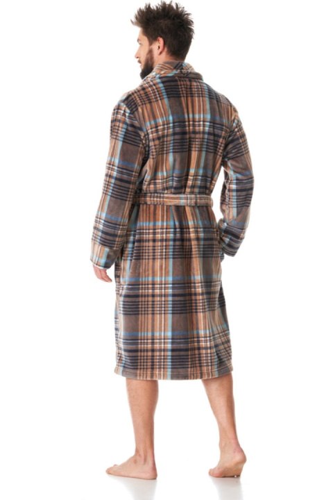 KEY SZLAFROK MĘSKI MGL 421 B23 - BRĄZOWY, XL/XXL KEY SZLAFROK MĘSKI MGL 421 B23 - BRĄZOWY, XL/XXL