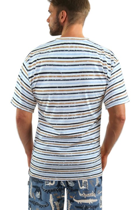 SESTO SENSO PIŻAMA MĘSKA KR.RĘKAW 2521/14 - KROKODYLE, XL SESTO SENSO PIŻAMA MĘSKA KR.RĘKAW 2521/14 - KROKODYLE, XL