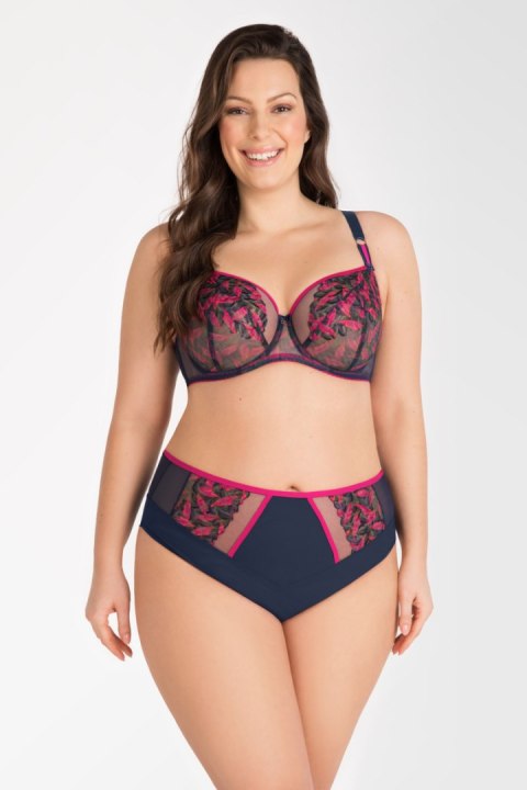 GORSENIA K789 BIUSTONOSZ MIĘKKI BIG KAYLA - GRANATOWY, 70L