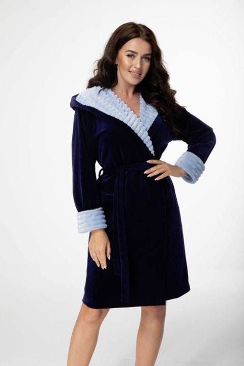 DOROTA SZLAFROK FR-357 - CZARNY, 2XL DOROTA SZLAFROK FR-357 - CZARNY, 2XL