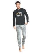 NOTTINGHAM PIŻAMA MĘSKA PG39170 - BLACK, XL