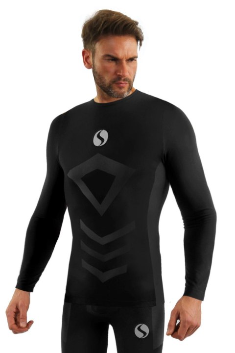 SESTO SENSO KOSZULKA THERMO CL40 - CZARNY, XXL/3XL