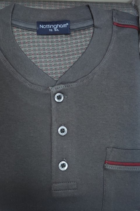 NOTTINGHAM NOTTINGHAM PIŻAMA MĘSKA PG38991 - DARK GREY, L NOTTINGHAM NOTTINGHAM PIŻAMA MĘSKA PG38991 - DARK GREY, L