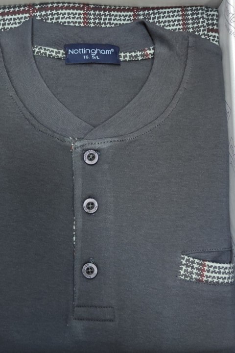 NOTTINGHAM NOTTINGHAM PIŻAMA MĘSKA PG39012 - DARK GREY, 2XL NOTTINGHAM NOTTINGHAM PIŻAMA MĘSKA PG39012 - DARK GREY, 2XL