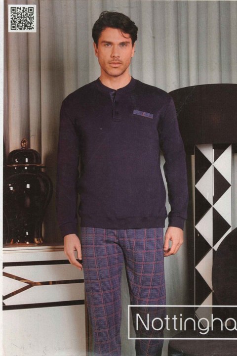 NOTTINGHAM NOTTINGHAM PIŻAMA MĘSKA PG39012 - NAVY, 2XL NOTTINGHAM NOTTINGHAM PIŻAMA MĘSKA PG39012 - NAVY, 2XL