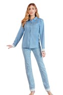 NOTTINGHAM PIŻAMA DAMSKA PG38118 - LIGHT BLUE, S