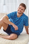 2936 PIŻAMA MĘSKA WILLIAM S-XL - NIEBIESKI, M, 1 TARO