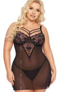 ALDONA KOSZULKA I STRINGI PLUS SIZE - CZERWONY, XL SOFTLINE