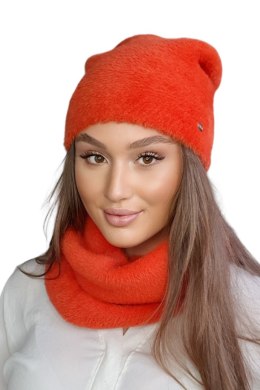 CZAPKA DAMSKA IRYDA - KREMOWY, UNIWERSALNY, 03 KAMEA