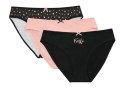 HENDERSON LADIES FIGI DAMSKIE 3PAK 36508 MI-MI JESIEŃ 2021 - BORDO-SZARY-GRANAT, S, K042