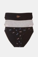 HENDERSON LADIES FIGI DAMSKIE 3PAK MI-MI 36508 NEW 2022 - CZARNY-BEŻ, L, K064