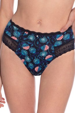 LAMA FIGI DAMSKIE MIDI L-1529MD - GRANATOWY, XXXXL