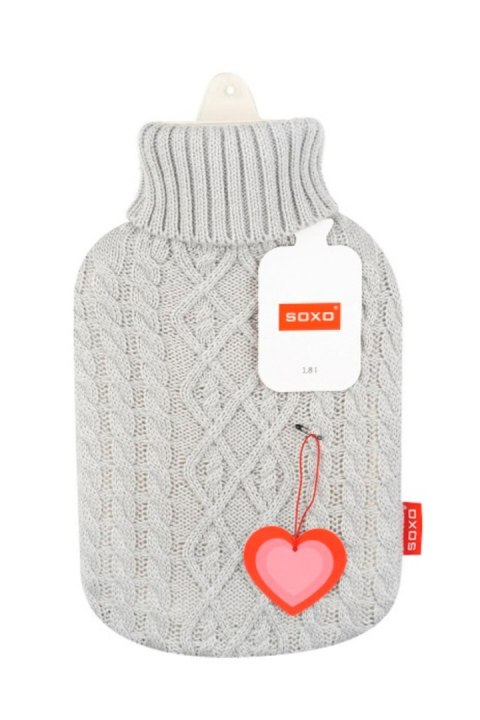 SOXO TERMOFOR SOXO SWETEREK - SZARY - SZARY, POJEMNOŚĆ 1,8 L SOXO TERMOFOR SOXO SWETEREK - SZARY - SZARY, POJEMNOŚĆ 1,8 L