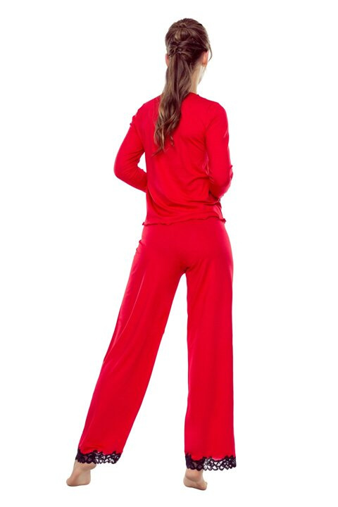 ELDAR PIŻAMA DAMSKA ARLETA PLUS - CZERWONY/CZARNY, 3XL ELDAR PIŻAMA DAMSKA ARLETA PLUS - CZERWONY/CZARNY, 3XL