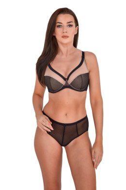 GAIA BIUSTONOSZ SEMI-SOFT KIM ART. 1211 - CZARNO-BEŻOWY, 70G