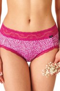 FIGI DAMSKIE LPC 328 B22 - GRANATOWY-BORDOWY, XXL KEY