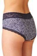 FIGI DAMSKIE LPC 328 B22 - GRANATOWY-BORDOWY, XXL KEY