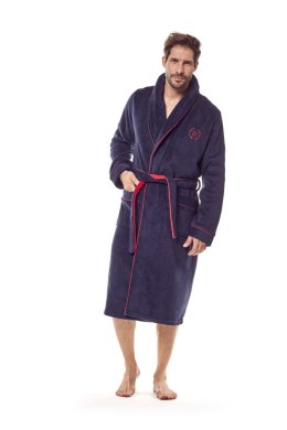 HENDERSON SZLAFROK MĘSKI GOT 36375 - GRANATOWY, XXXL
