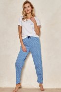 TARO 3104 PIŻAMA DAMSKA LEONA S-XL - BIAŁY, S