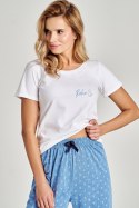 TARO 3104 PIŻAMA DAMSKA LEONA S-XL - BIAŁY, S