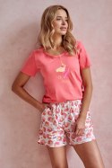 TARO 3112 PIŻAMA DAMSKA MILA S-XL - KORAL, M
