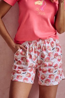 TARO 3112 PIŻAMA DAMSKA MILA S-XL - KORAL, M