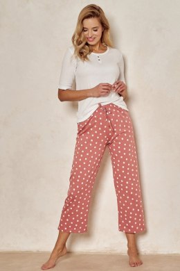 TARO 3127 PIŻAMA DAMSKA PARIS S-XL - KREM, XL