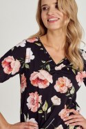 TARO 3134 KOSZULA DAMSKA PEONY S-XL - CZARNY, XL