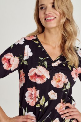 TARO 3134 KOSZULA DAMSKA PEONY S-XL - CZARNY, XL