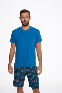 HENDERSON PIŻAMA MĘSKA ETHOS 41294 SS24 - NIEBIESKI-GRANATOWY, M, 55X