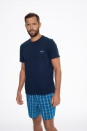 HENDERSON PIŻAMA MĘSKA EVER 41289 SS24 - GRANATOWY-NIEBIESKI, M