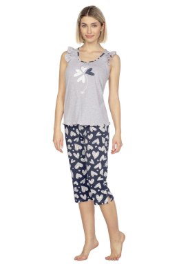 REGINA 658 PIŻAMA DAMSKA BIG - JASNY MELANŻ, 2XL, 3