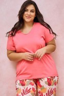 TARO 3154 PIŻAMA DAMSKA TESSA 4XL-6XL - KORAL, 5XL