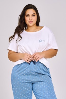 TARO 3162 PIŻAMA DAMSKA LEONA 2XL-3XL - BIAŁY, 3XL