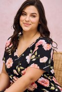 TARO 3160 KOSZULA DAMSKA PEONY 2XL-3XL - CZARNY, 3XL