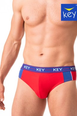 KEY SLIPY MĘSKIE MPP 238 B22 - CZERWONY-NIEBIESKI, XXL