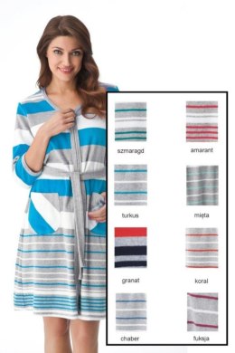 DOROTA SZLAFROK DAMSKI FR-070 3XL - MIĘTA, 3XL, 8