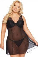 SOFTLINE BERTA KOSZULKA I STRINGI PLUS SIZE - CZERWONY, 3XL