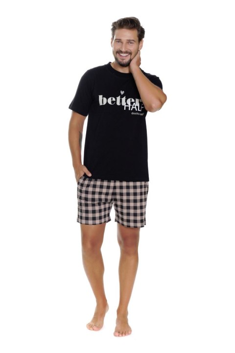 DOCTOR NAP PIŻAMA MĘSKA PMB 5342 DRNAP - BLACK, L DOCTOR NAP PIŻAMA MĘSKA PMB 5342 DRNAP - BLACK, L