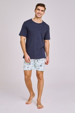 TARO 3193 PIŻAMA MĘSKA AARON M-2XL - GRANAT, XL