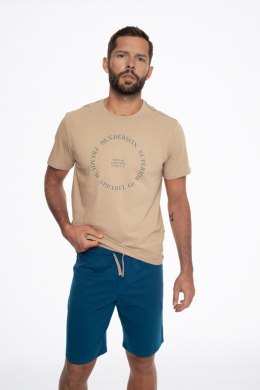 HENDERSON PIŻAMA MĘSKA EARTH 41292 SS24 - CZARNY-NIEBIESKI, XXL, 99X