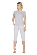 REGINA 660 PIŻAMA DAMSKA BIG - JASNY MELANŻ, 2XL, 2