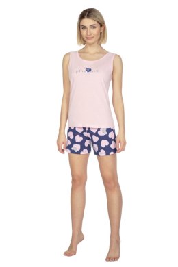 REGINA 664 PIŻAMA DAMSKA - JASNY MELANŻ, XL, 2