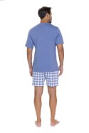 DOCTOR NAP PIŻAMA MĘSKA PMB 5345 2XL DR NAP - NIEBIESKI, XXL