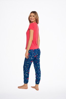HENDERSON LADIES PIŻAMA DAMSKA AVA 41302 SS24 - GRANATOWY-KORALOWY, S