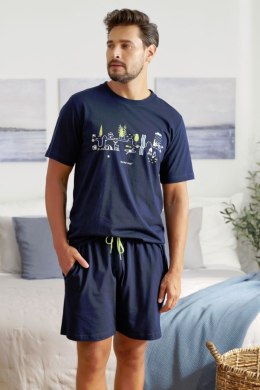 DOCTOR NAP PIŻAMA MĘSKA PMB 5355 DR NAP - NAVY_BLUE, M