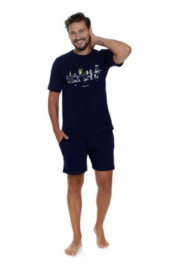 DOCTOR NAP PIŻAMA MĘSKA PMB 5355 DR NAP - NAVY_BLUE, M