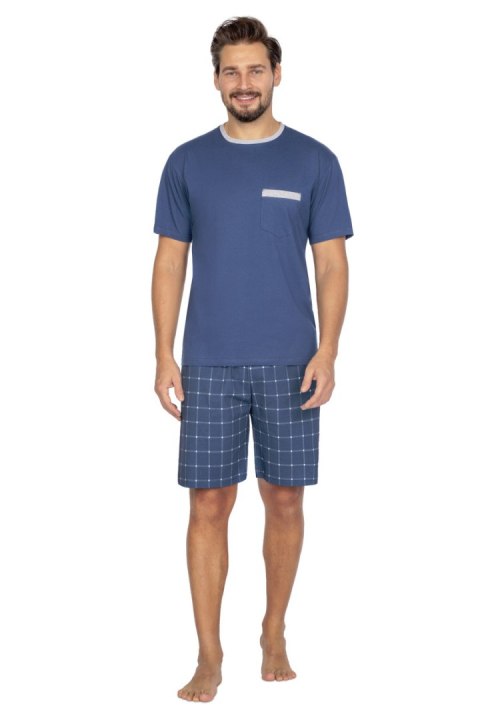 REGINA 459 PIŻAMA MĘSKA BIG - GRANATOWY, 2XL, 2 REGINA 459 PIŻAMA MĘSKA BIG - GRANATOWY, 2XL, 2