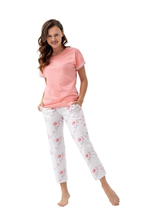 LUNA PIŻAMA DAMSKA 667 W/24 - KORALOWY, XL, 2