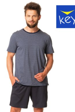 KEY PIZAMA MĘSKA MNS 348 A24 - NIEBIESKO-GRANATOWA, XL